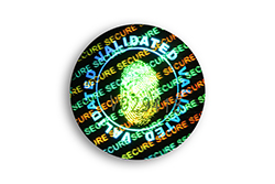 hologramme adhesif valide empreinte doigt 